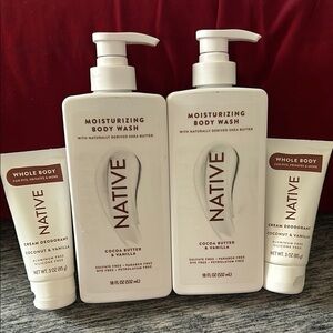 Native White Body Wash bundle